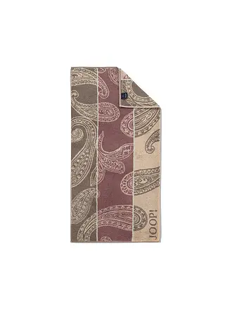 JOOP | Handtuch 50x100cm CONTOUR PAISLEY Creme | beere